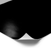 ゼンデイヤ | 黒と白の肖像プロファイルペイント ポスター (コーナー)