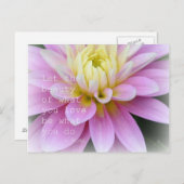 ゼンフラワーダリアポストカードルーミ引用文 ポストカード (正面/裏面)