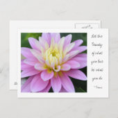 ゼンフラワーダリアポストカードルーミ引用文 ポストカード (正面/裏面)