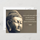 ゼンブッダチェリシマザー引用文 感動的 ポストカード (正面/裏面)