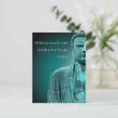 ゼンブッダ引用文感動的スピリチュアル ポストカード (スタンド正面)