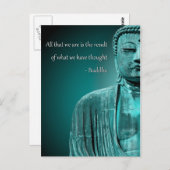 ゼンブッダ引用文感動的スピリチュアル ポストカード (正面/裏面)