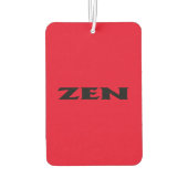 ゼンブラックレッドカーの空気清浄剤 カーエアーフレッシュナー (裏面)