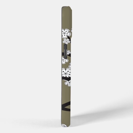 ゼンホワイト桜さくらんぼ花オングレー Case-Mate iPhoneケース (裏面 / 右)
