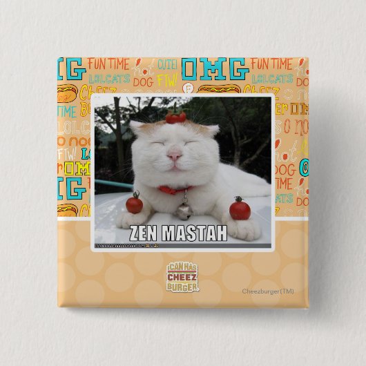 ゼンマスタン 缶バッジ (正面)