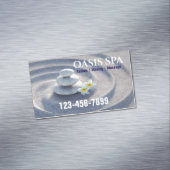 ゼンマッサージセラピーヨガ瞑想美しいスパ マグネット名刺 (インサイチュ)