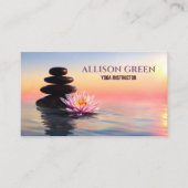 ゼンマッサージセラピー瞑想ヨガインストラクター 名刺 (正面)