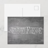 ゼンメルフレッセ - 白 シーズンポストカード (正面/裏面)