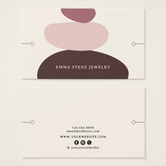 ゼンモダンジュエリーブレスレット表示カード (正面&裏面)