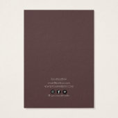 ゼンモダンネックレスブレスレットディスプレイカード (裏面)