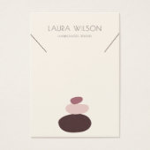 ゼンモダンネックレスブレスレットディスプレイカード (正面)