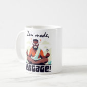 ゼンモード、エンゲージ！⚡姦淫はグリッチだ コーヒーマグカップ (正面左)