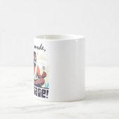 ゼンモード、エンゲージ！⚡姦淫はグリッチだ コーヒーマグカップ (中央)