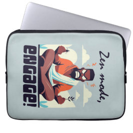 ゼンモード、エンゲージ！⚡姦淫はグリッチだ ラップトップスリーブ