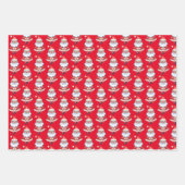 ゼンヨガクリスマスサンタラッピングペーパーセット3 ラッピングペーパーシート (正面2)