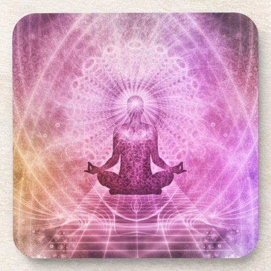 ゼンヨガメディテーションロータススピリチュアル コースター (正面)