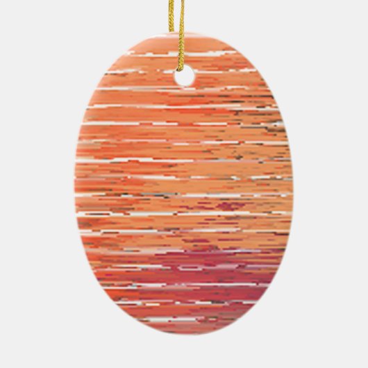 ゼンレッドは楕円形セラミックオーナメント セラミックオーナメント (裏面)