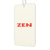 ゼンレッド白い車の空気清浄剤 カーエアーフレッシュナー (左)