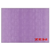 ゼンレッド薄紫ガラスの切断板 カッティングボード (正面)