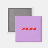 ゼンレッド薄紫角磁石 マグネット (正面/裏面)