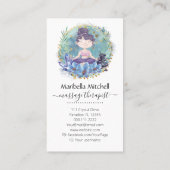 ゼンロックヨガスパマッサージセラピスト名刺 名刺 (裏面)