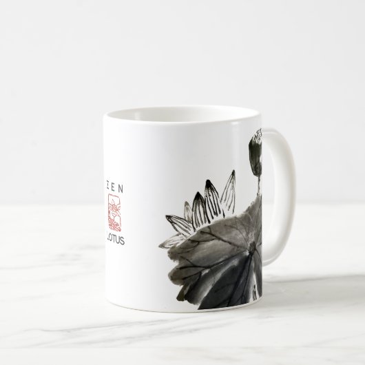 ゼンロータスデザイン/ゼンライフスタイル コーヒーマグカップ (正面右)