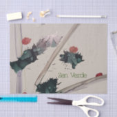 ゼンヴェルデホリデーシーズンゼンミニマリストグリーンカム 薄葉紙 (クラフト)