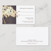 ゼン金ゴールドブランチサロンとスパアポイントメントカード 予約カード (正面/裏面)