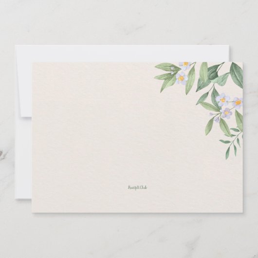 ゼン ティーパーティー 招待状 (裏面)