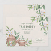ゼン ティーパーティー 招待状 (正面/裏面)