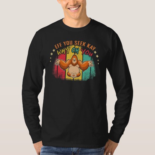 ゼン・ナマステ・アニマル瞑想 なぜあなたはサルピラティス Tシャツ (正面)