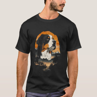 ゼン ネイチャー ピース バーニーズ マウンテン ドッグ Tシャツ