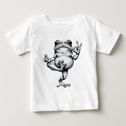 ゼン・フロッグ・マスターピース ベビーTシャツ (正面)
