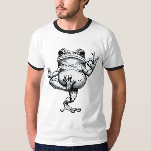 ゼン・フロッグ・マスターピース Tシャツ (正面)