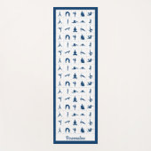 ゼン ヨガ メディテーション ロータス ツリー オブ ライフ ナマステ ヨガマット (正面)