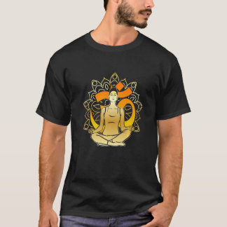 ゼン ヨガ 瞑想 プレミアム Tシャツ
