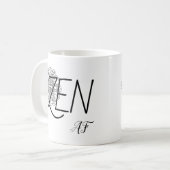 ゼンAF 面白いユーモアマンダラコーヒーマグ コーヒーマグカップ (正面左)