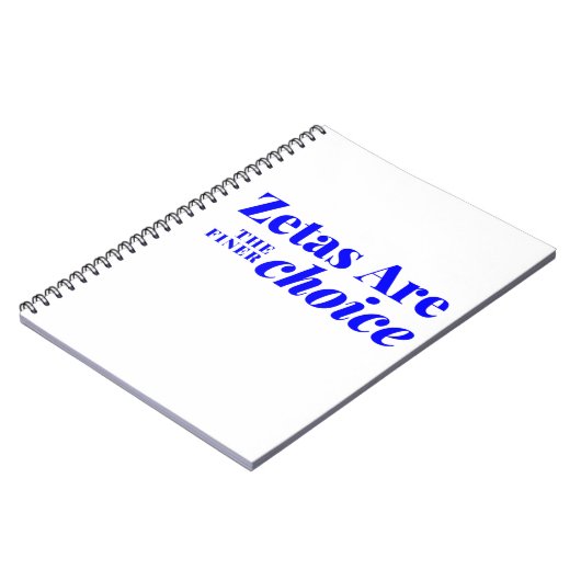 ゼータが選素晴らし択のノート ノートブック (左側)