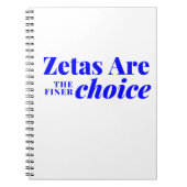 ゼータが選素晴らし択のノート ノートブック (正面)