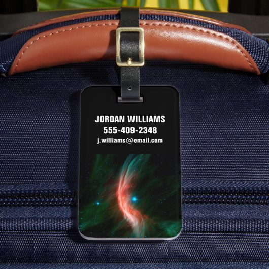 ゼータオピウチから星の風が吹き出す。 ラゲッジタグ (正面インサイチュ2)