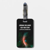 ゼータオピウチから星の風が吹き出す。 ラゲッジタグ (裏面縦)