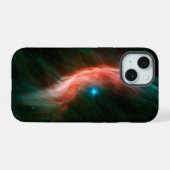 ゼータオピウチから星の風が吹き出す。 iPhone 15ケース (裏面横)