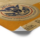 ゼータゾンビ勝利ポスター ポスター (角)