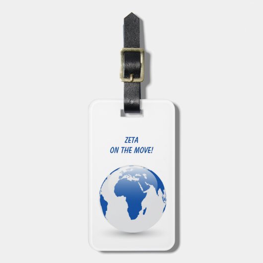 ゼータピベータ荷物タグ ラゲッジタグ (正面縦)