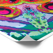 ゼータ運動コラージュ万華鏡のように千変万化するパターンポスター ポスター (角)