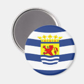 ゼーランド国旗のオランダ省オランダ領域の記号 マグネット (正面/裏面)