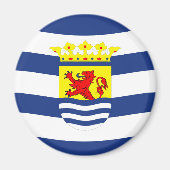 ゼーランド国旗のオランダ省オランダ領域の記号 マグネット (正面)