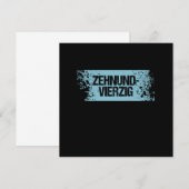 ゼーンダーフィアツィク 50周年記念ギフト 招待状 (正面/裏面)