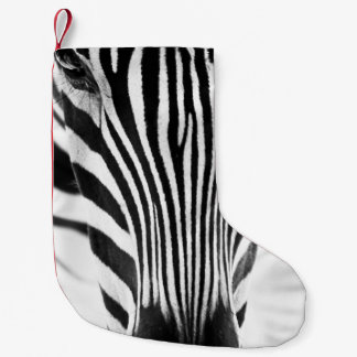 ゼ芸術的ブの黒と白のクローズアップポートレート スモールクリスマスストッキング