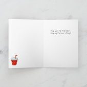 ソおもしろいダ最高のプポップ・アートのン父のデイカード カード (内部)